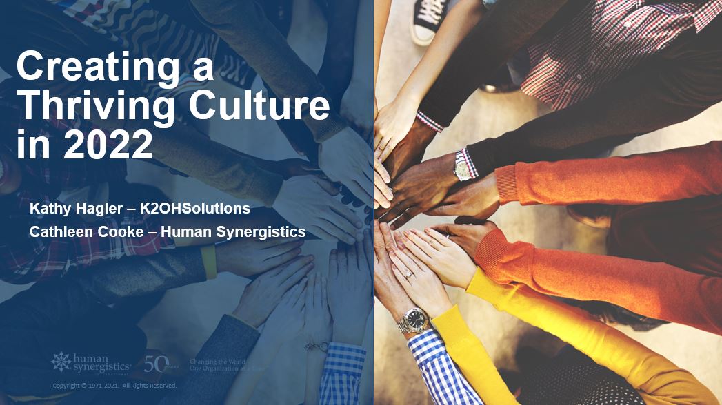 Thriving Culture in 2022, webinar