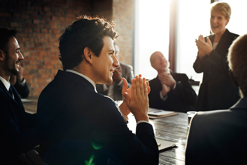 Meeting Corporate Success Brainstorming Teamwork C