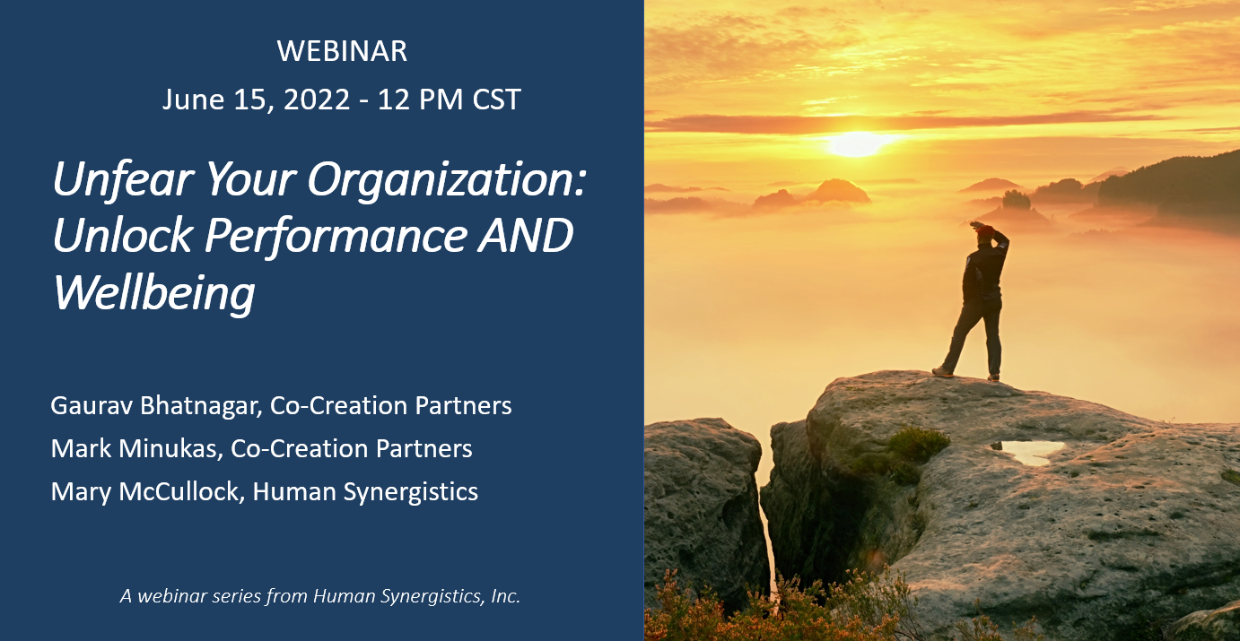 Unfear webinar title slide, May 2022