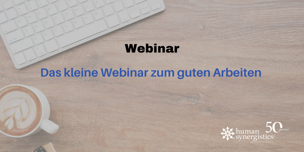 Webinar zum gute Arbeiten