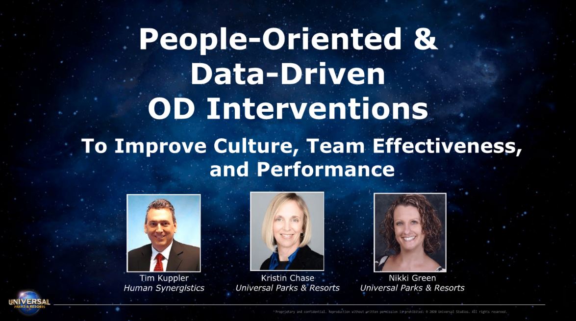 Universal Parks & Resorts, OD Network WEBINAR 8-05-20