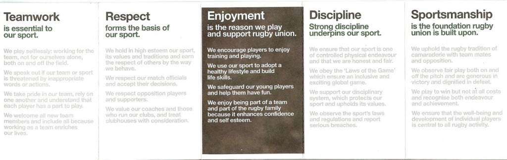 Rugby Values